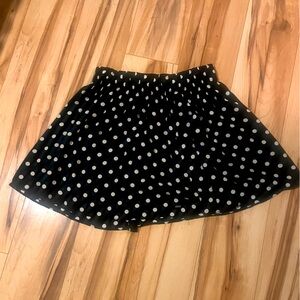 Vintage Polka Dot Black Skirt from PINK